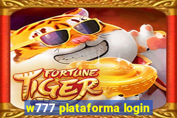 w777 plataforma login